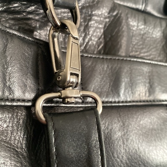 EL PORTAL Men’s Black Premium Leather Briefcase - Picture 5 of 9